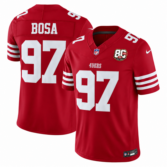 Men's Nick Bosa #97 San Francisco 49ers Team Vapor F.U.S.E. Stitched Limited Jersey
