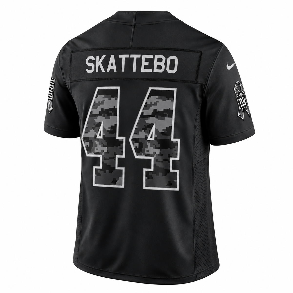 Men’s Cam Skattebo #44 New York Giants Salute to Service Football Fan Jersey – Black