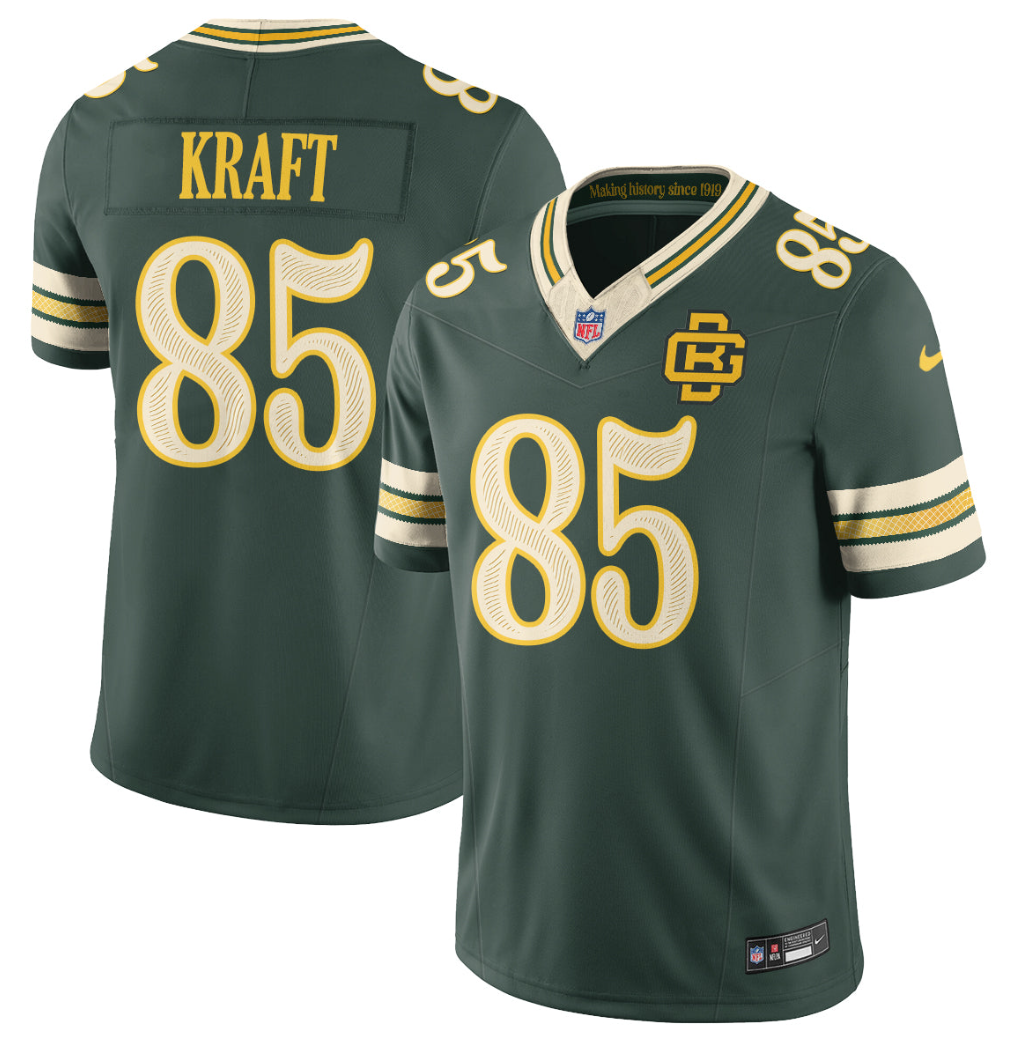 Men's Packers Green 2026 “Rivalries” Vapor Limited Stitched Jersey - All Player