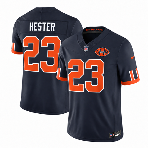 Men's Devin Hester #23 Navy Chicago Bears 2026 Rivalries Collection Stitched Limited Football Jersey