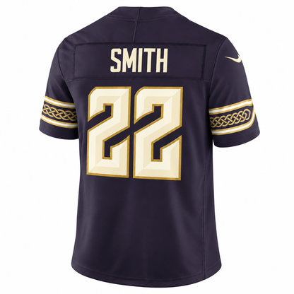 Men’s Harrison Smith #22 Minnesota Vikings Purple Rivalries Collection Stitched Limited Jersey