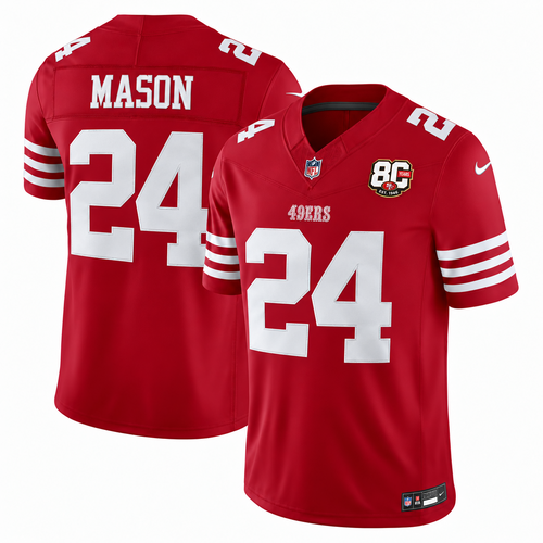 Men's Jordan Mason San Francisco 49ers Team Vapor F.U.S.E. Stitched Limited Jersey