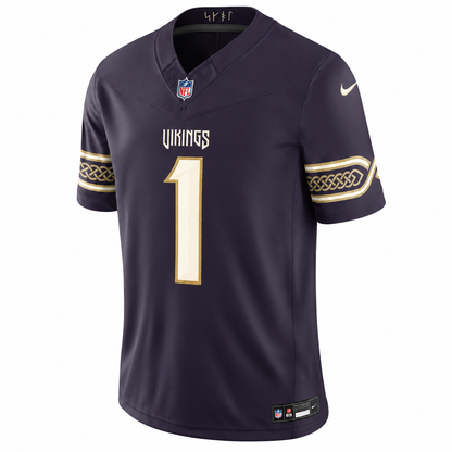 Men’s Kyler Murray #1 Minnesota Vikings Purple Rivalries Collection Stitched Limited Jersey