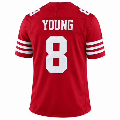 Men's Steve Young #8 San Francisco 49ers Team Vapor F.U.S.E. Stitched Limited Jersey