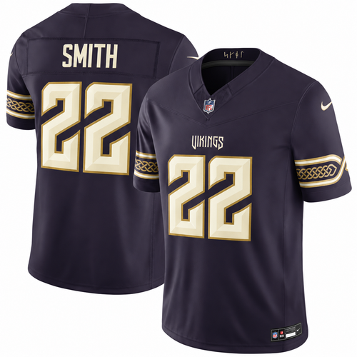 Men’s Harrison Smith #22 Minnesota Vikings Purple Rivalries Collection Stitched Limited Jersey