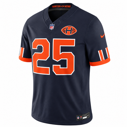 Men's Kyle Monangai #25 Navy Chicago Bears 2026 Rivalries Collection Stitched Limited Football Jersey