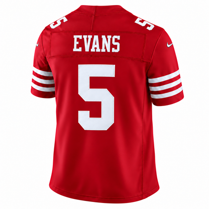 Men's Mike Evans #5 San Francisco 49ers Team Vapor F.U.S.E. Stitched Limited Jersey