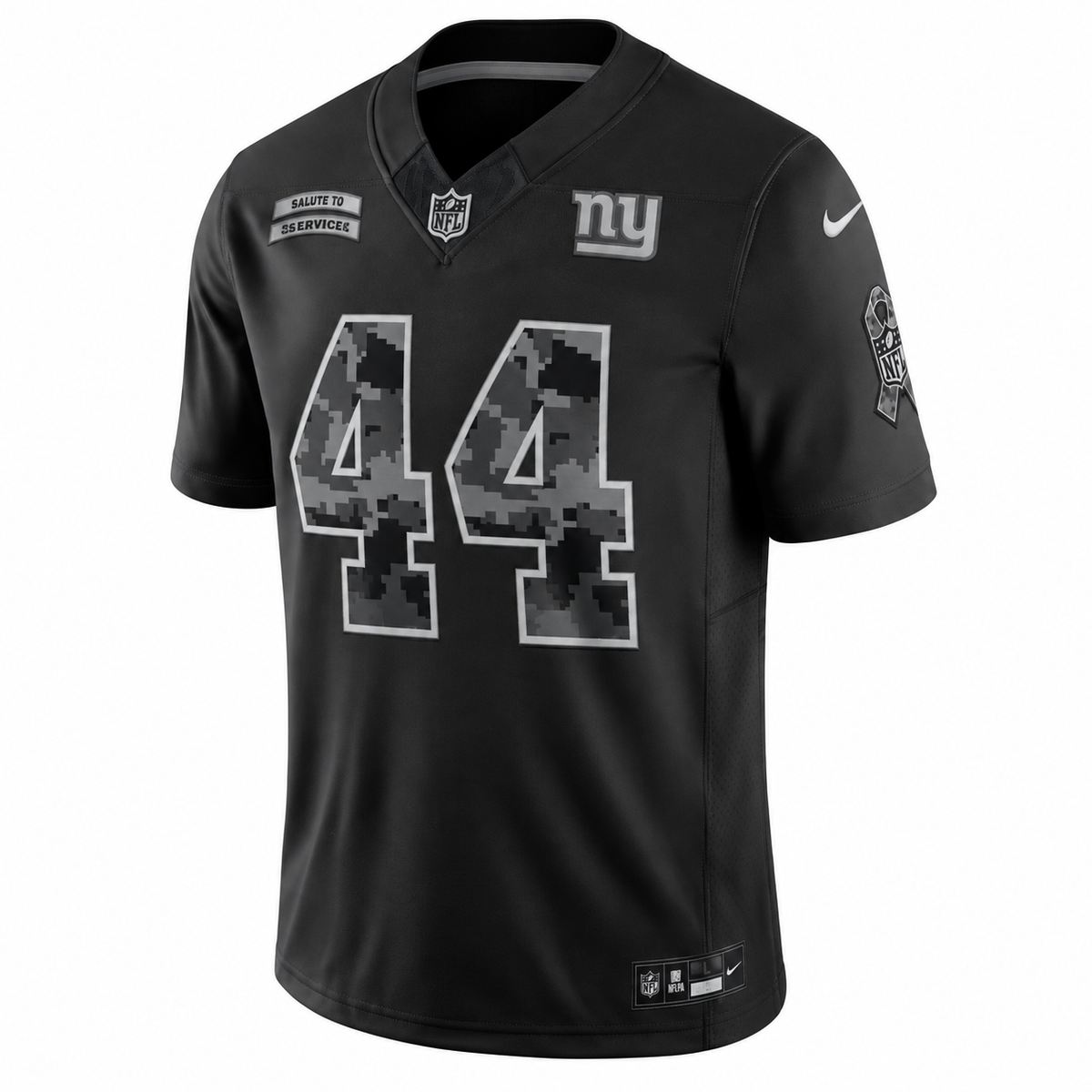 Men’s Cam Skattebo #44 New York Giants Salute to Service Football Fan Jersey – Black