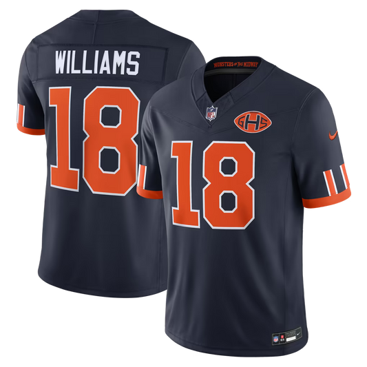 Men's Caleb Williams Chicago Bears 2026 Rivalries Collection Stitched Limited Jersey - Navy