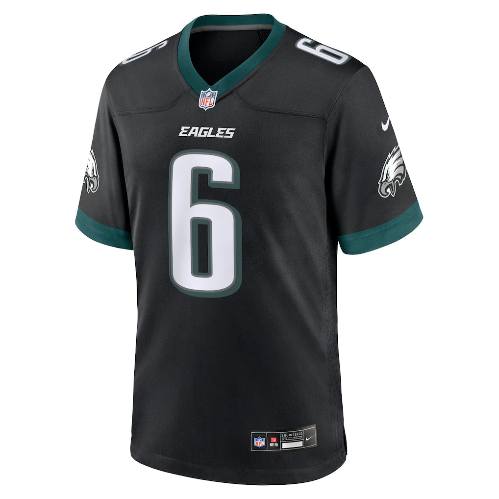 Men's DeVonta Smith Black Philadelphia Eagles Alternate Game Jersey