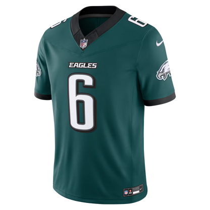 Men's Philadelphia Eagles DeVonta Smith Midnight Green Team Vapor F.U.S.E. Stitched Limited Jersey