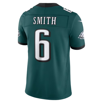 Men's Philadelphia Eagles DeVonta Smith Midnight Green Team Vapor F.U.S.E. Stitched Limited Jersey